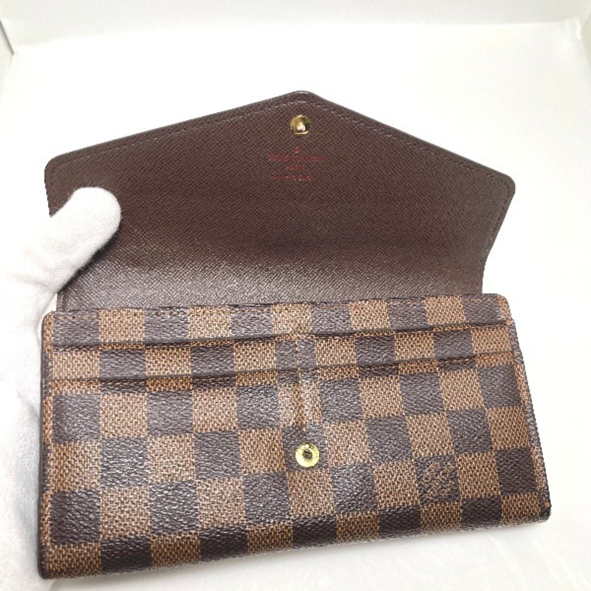Louis Vuitton Ebene Damier Canvas Long Wallet