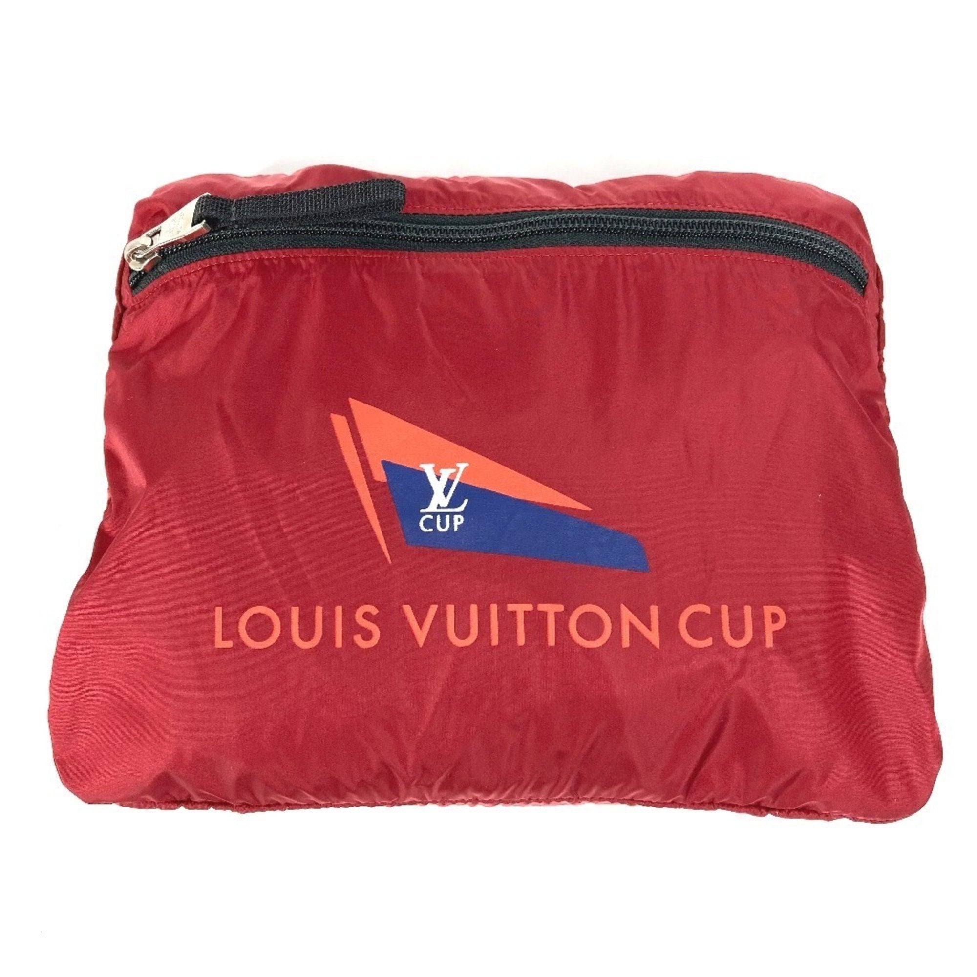 Louis Vuitton Black Red Color Nylon Backpack