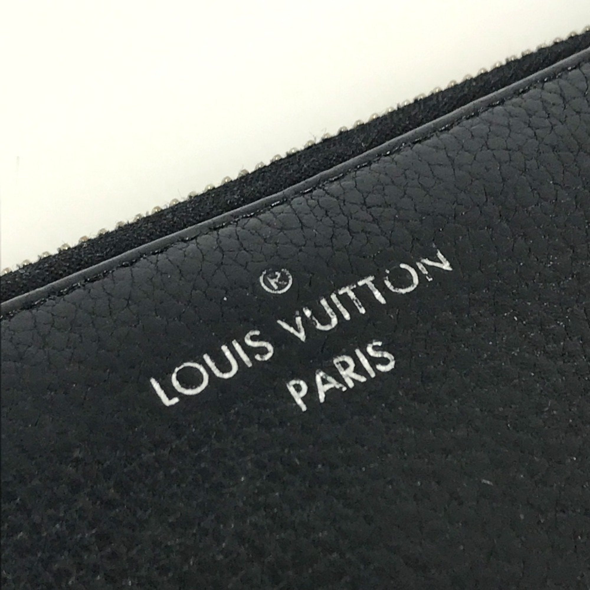 Louis Vuitton Black Leather Long Wallet