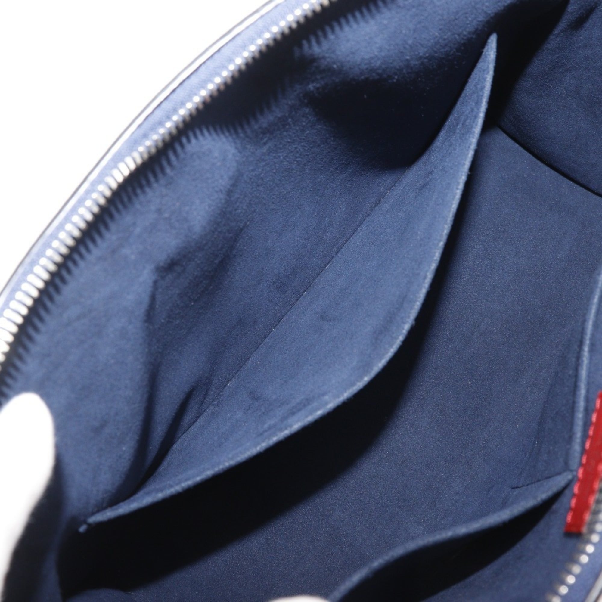 Louis Vuitton Navy Red Color Epi Leather Handbag Tote Bag