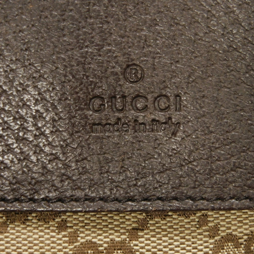 Gucci Beige Gg Canvas Leather Fanny Pack Shoulder Bag Sling Bag (Pre-Owned)