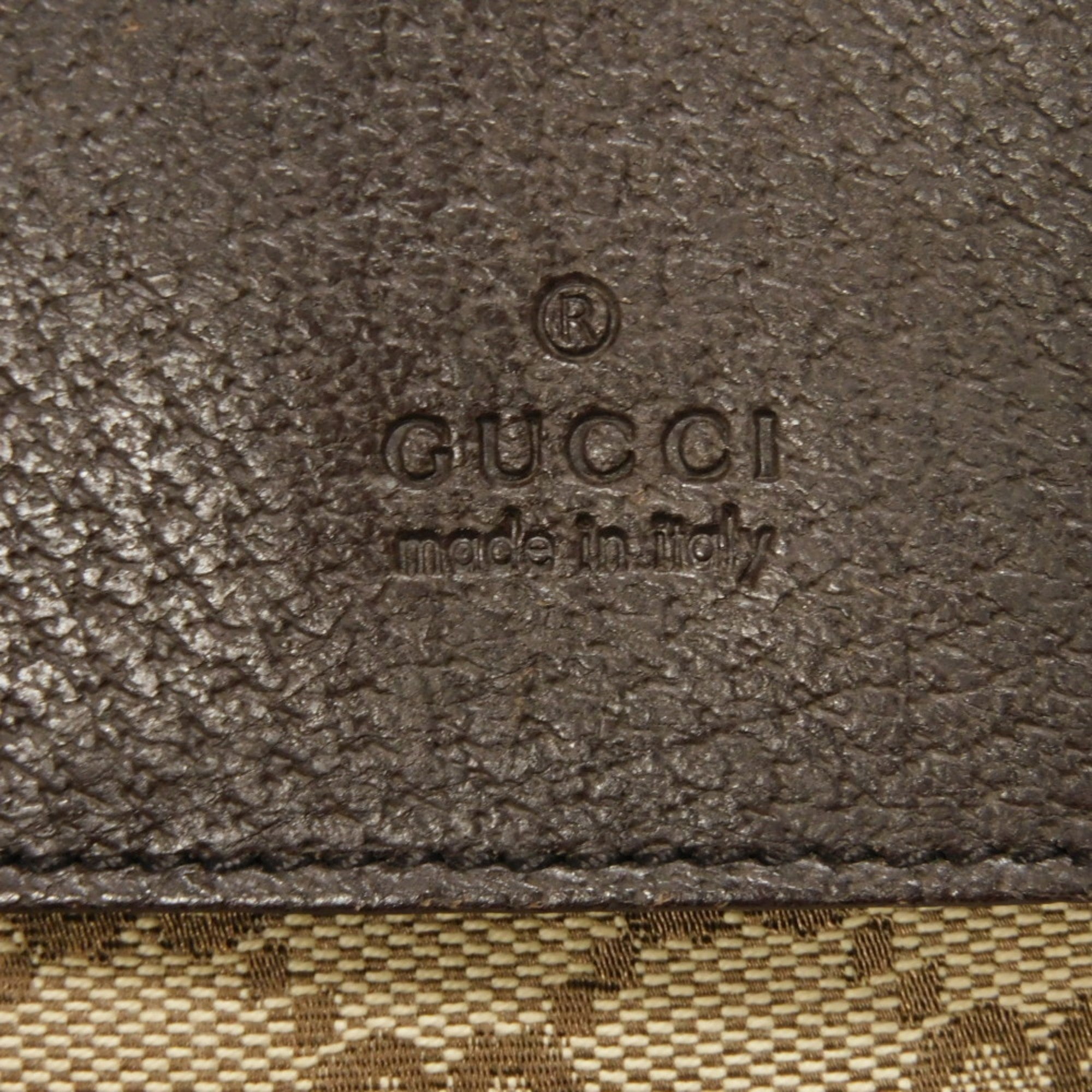 Gucci Beige Gg Canvas Leather Fanny Pack Shoulder Bag Sling Bag (Pre-Owned)