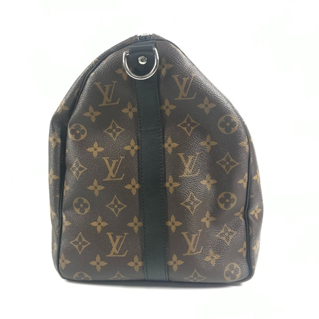 Louis Vuitton Monogram Macassar Black Brown Galle Monogram Monogram Boston Bag Shoulder Bag