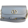Christian Dior Gray Leather Shoulder Bag (Pre-Owned)