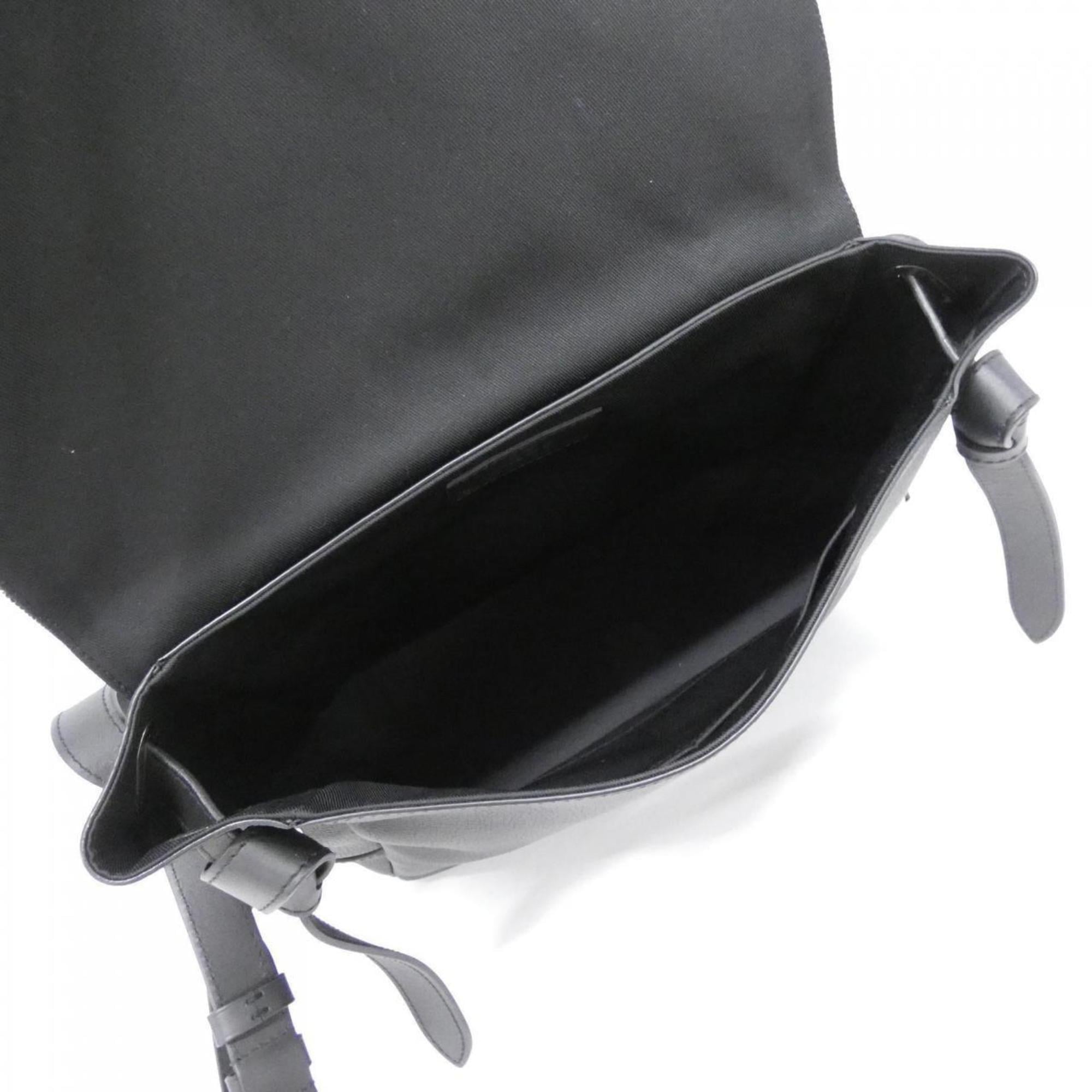 Louis Vuitton Black Denim Leather Shoulder Bag