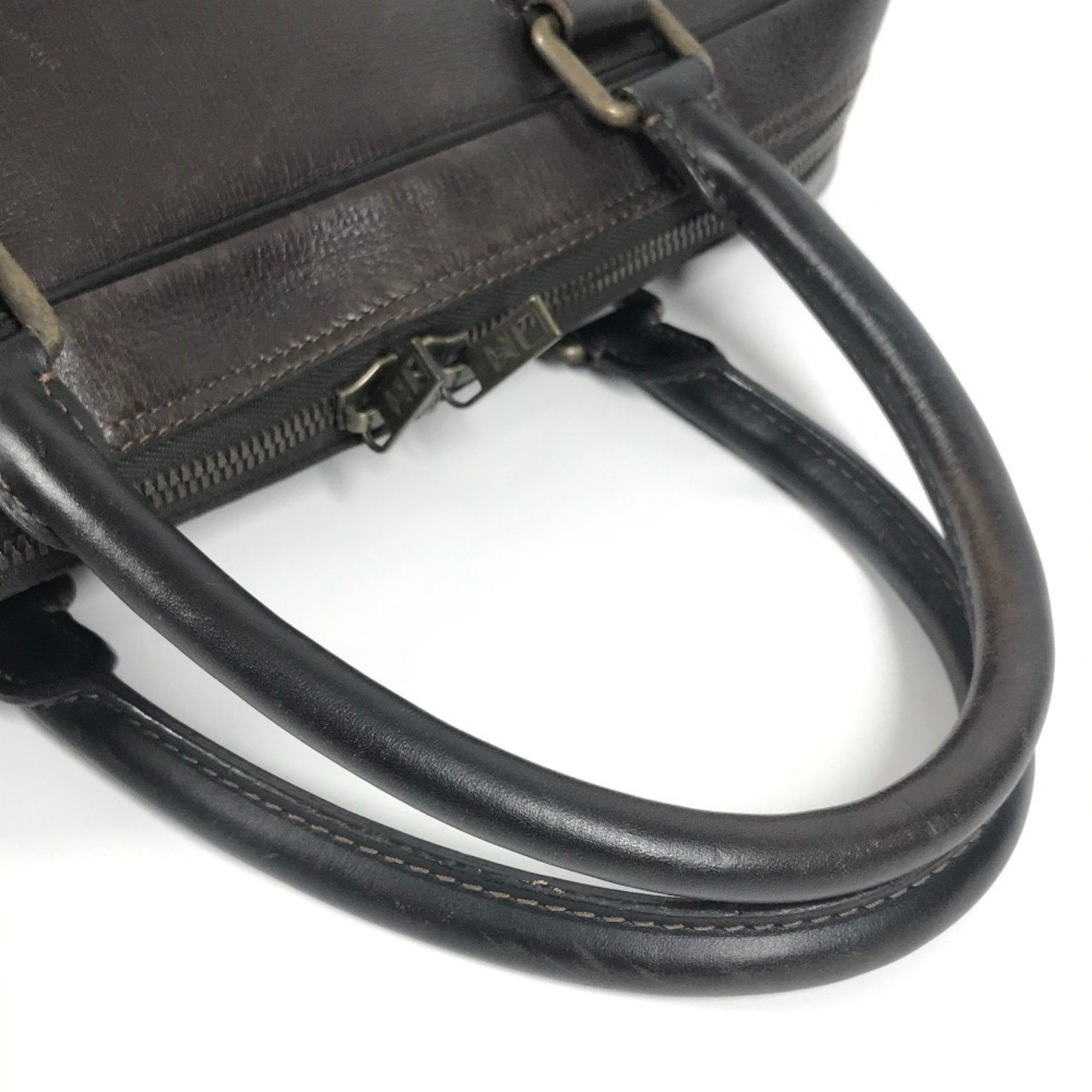 Louis Vuitton Brown Coffee Utah Leather Leather Briefcase Handbag Tote Bag