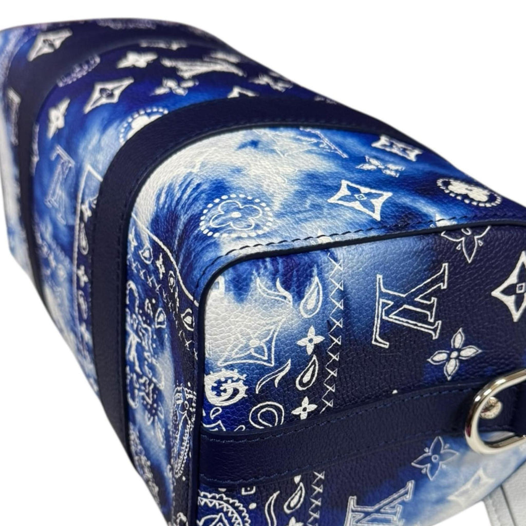 Louis Vuitton Blue White Monogram Shoulder Bag