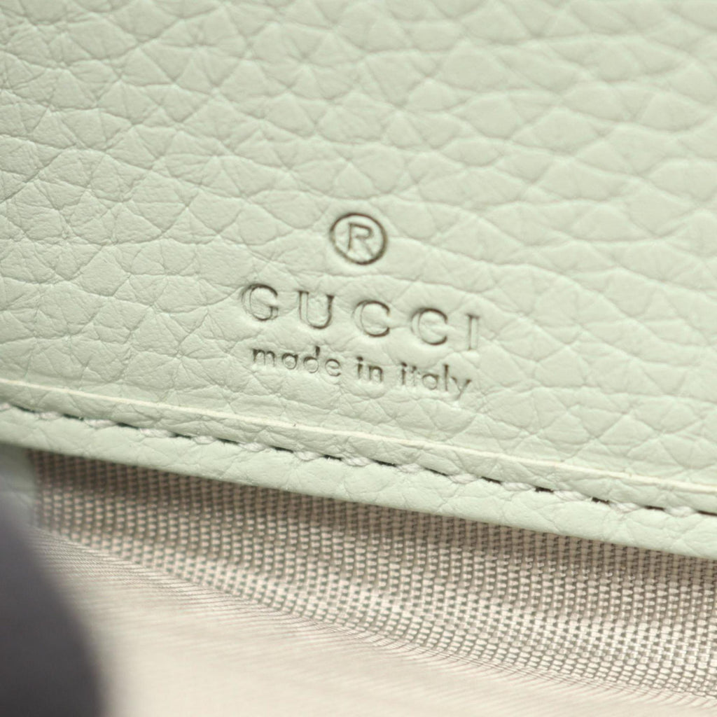 Gucci Green Leather Long Wallet (Bi-Fold) (Pre-Owned)