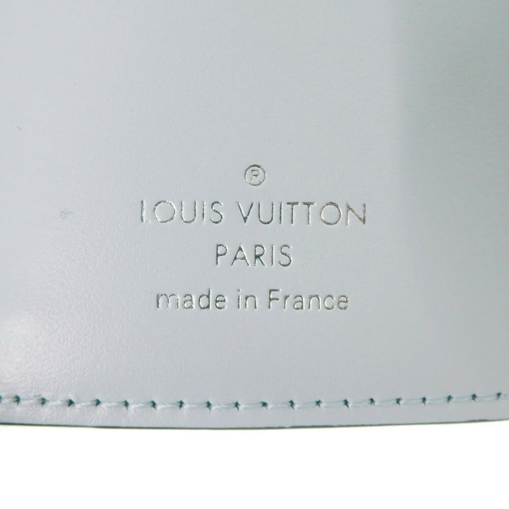 Louis Vuitton Blue Brown Monogram Monogram Leather Wallet (Tri-Fold)