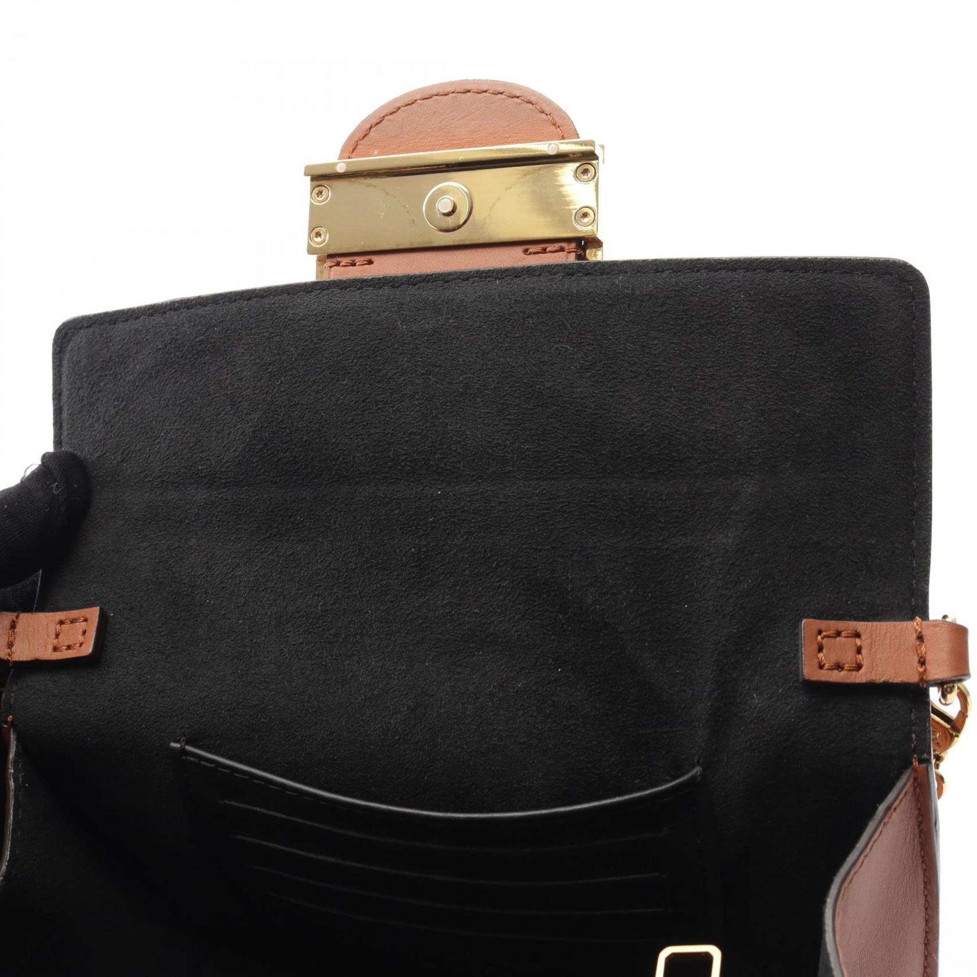 Louis Vuitton Beige Brown Coated Canvas Leather Shoulder Bag