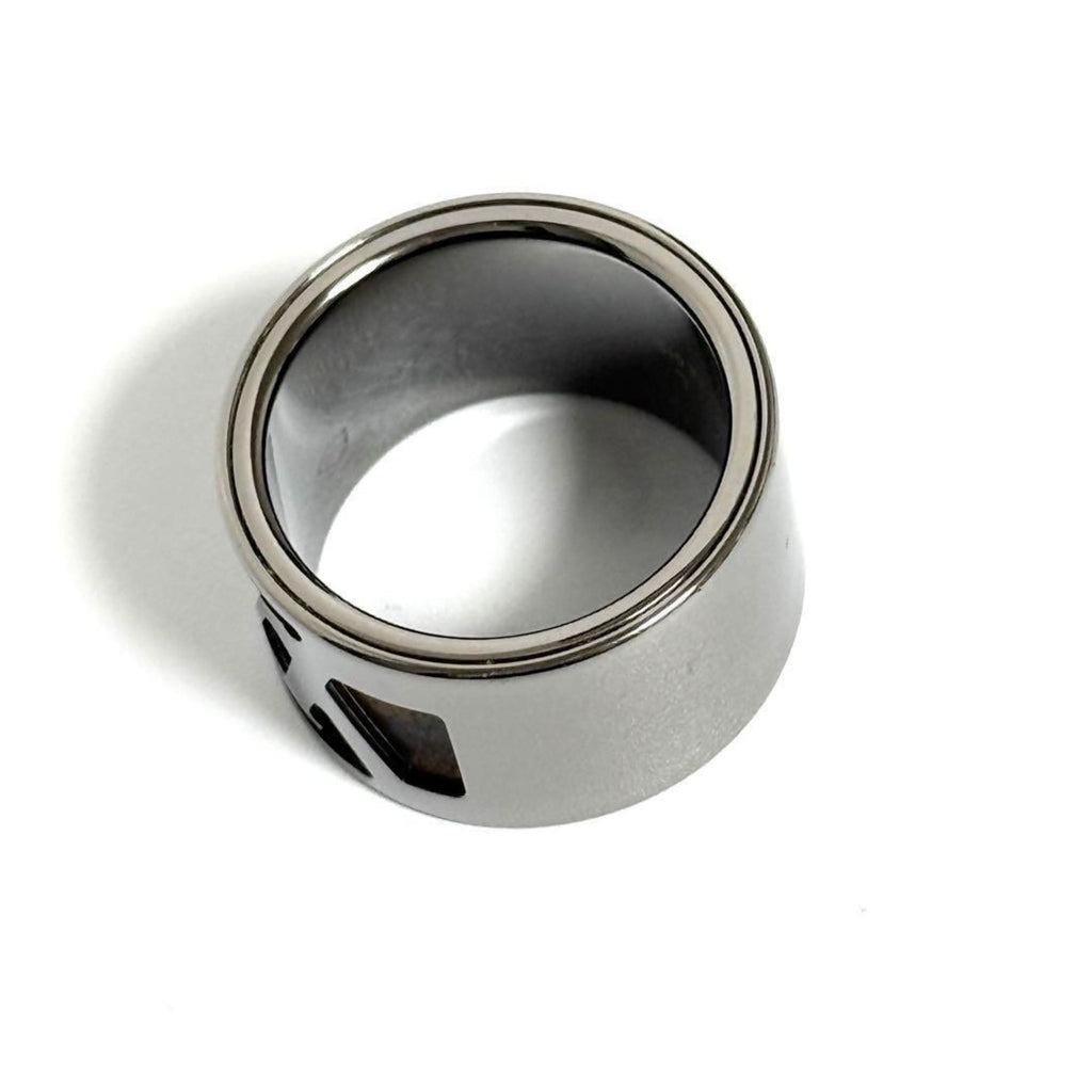 Louis Vuitton Silver Metal Band Ring