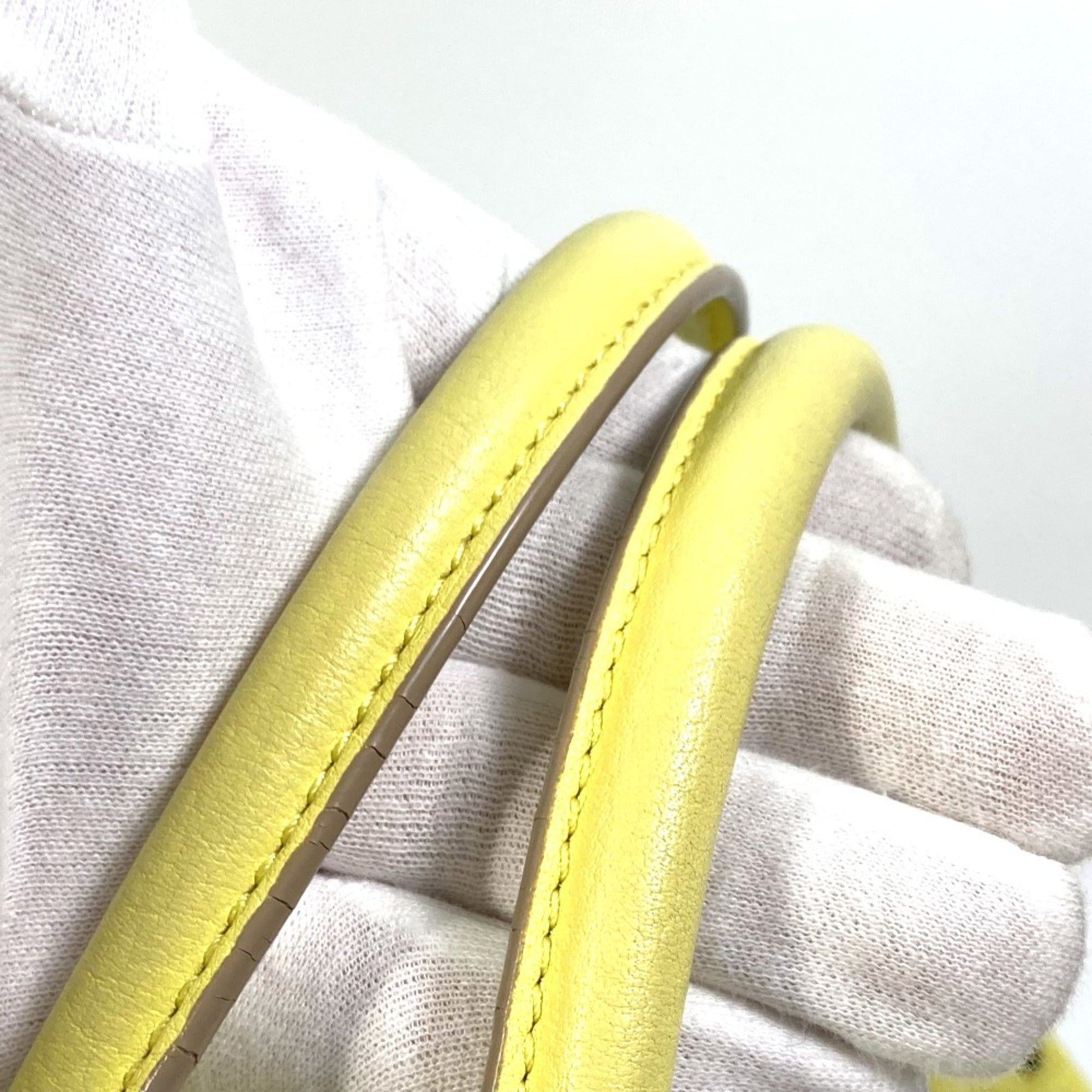 Celine Yellow Leather Handbag
