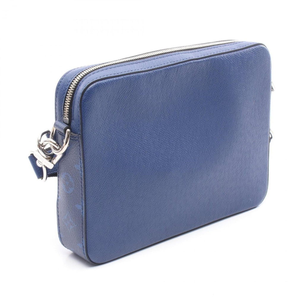 Louis Vuitton Blue Cobalt Taigarama Leather Shoulder Bag
