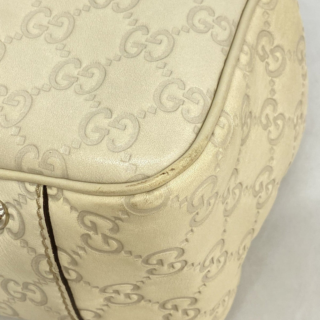 Gucci Beige Leather Tote Bag (Pre-Owned)