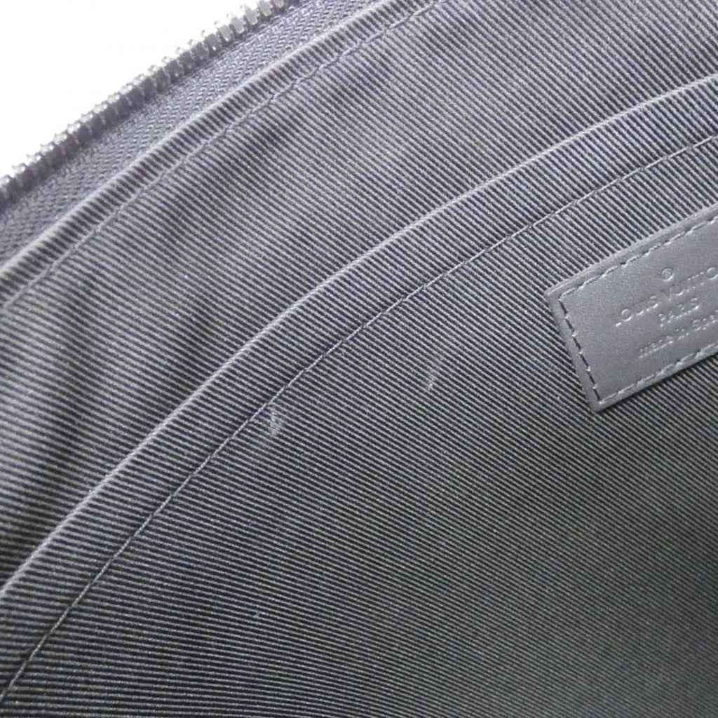 Louis Vuitton Monogram Shadow Black Leather Handbag Pochette