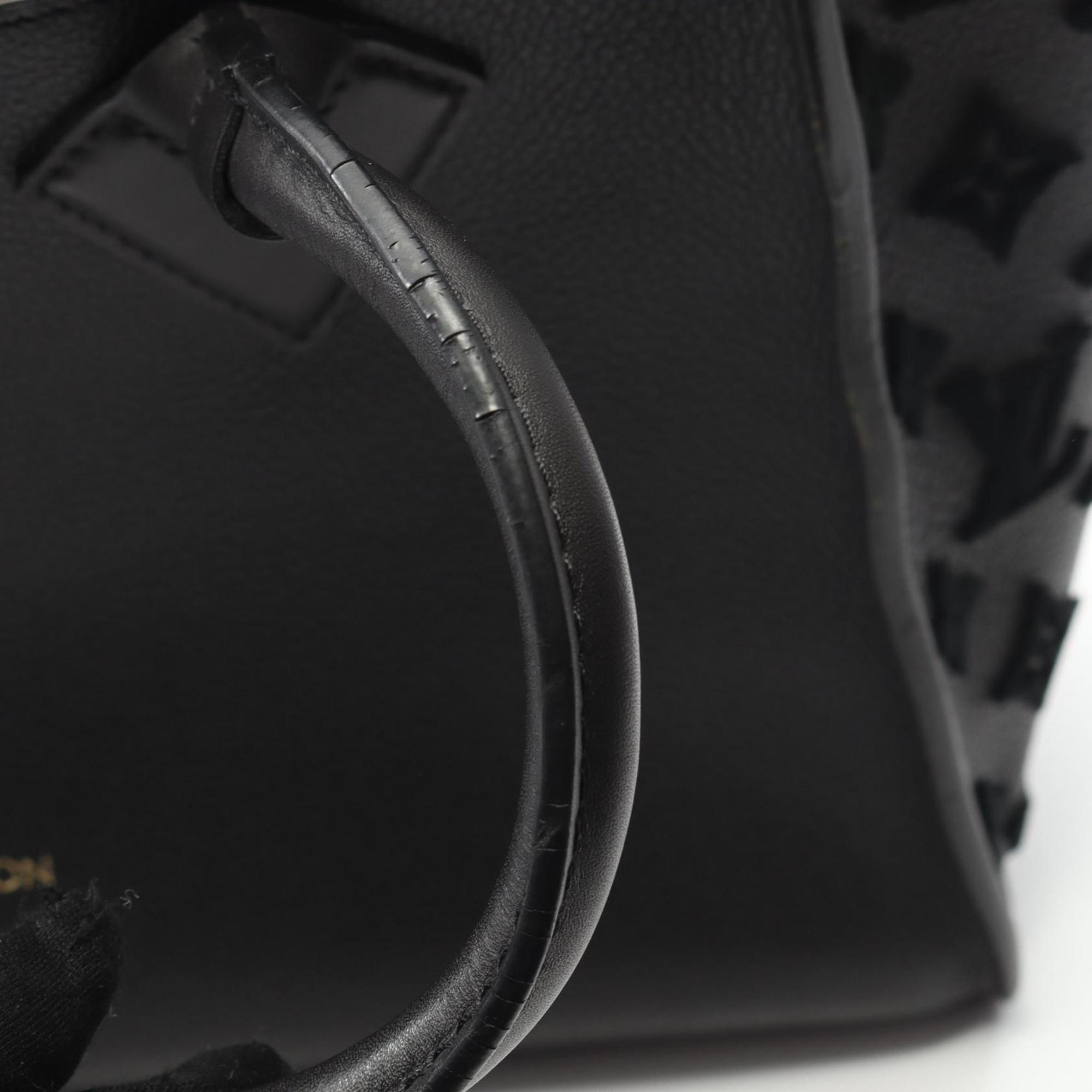 Louis Vuitton Black Leather Handbag
