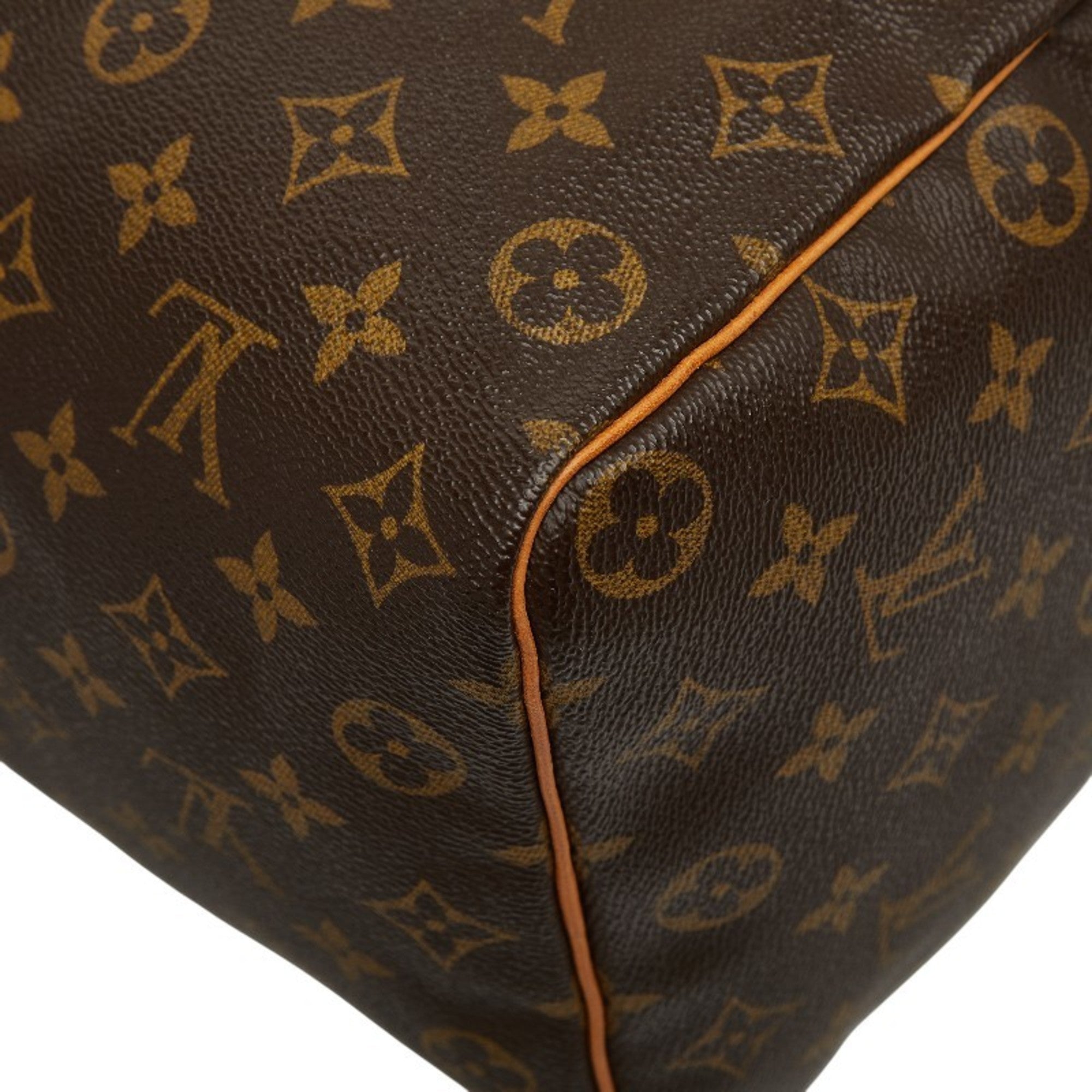 Louis Vuitton Brown Monogram Pvc Leather Boston Bag Handbag