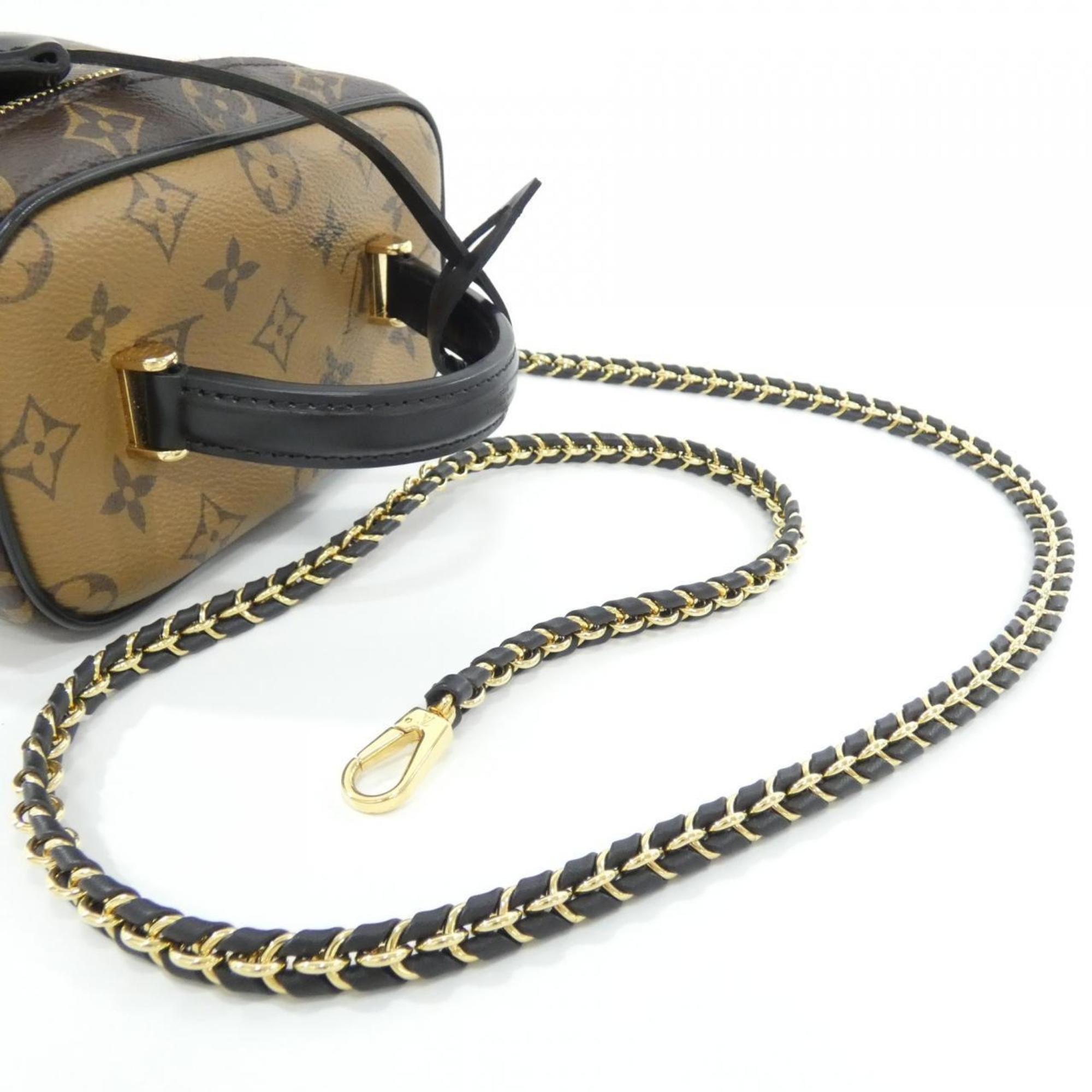 Louis Vuitton Marron Coated Canvas Handbag