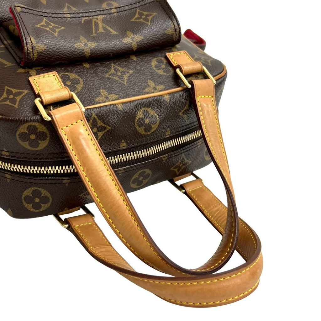 Louis Vuitton Brown Leather Pvc Boston Bag Handbag