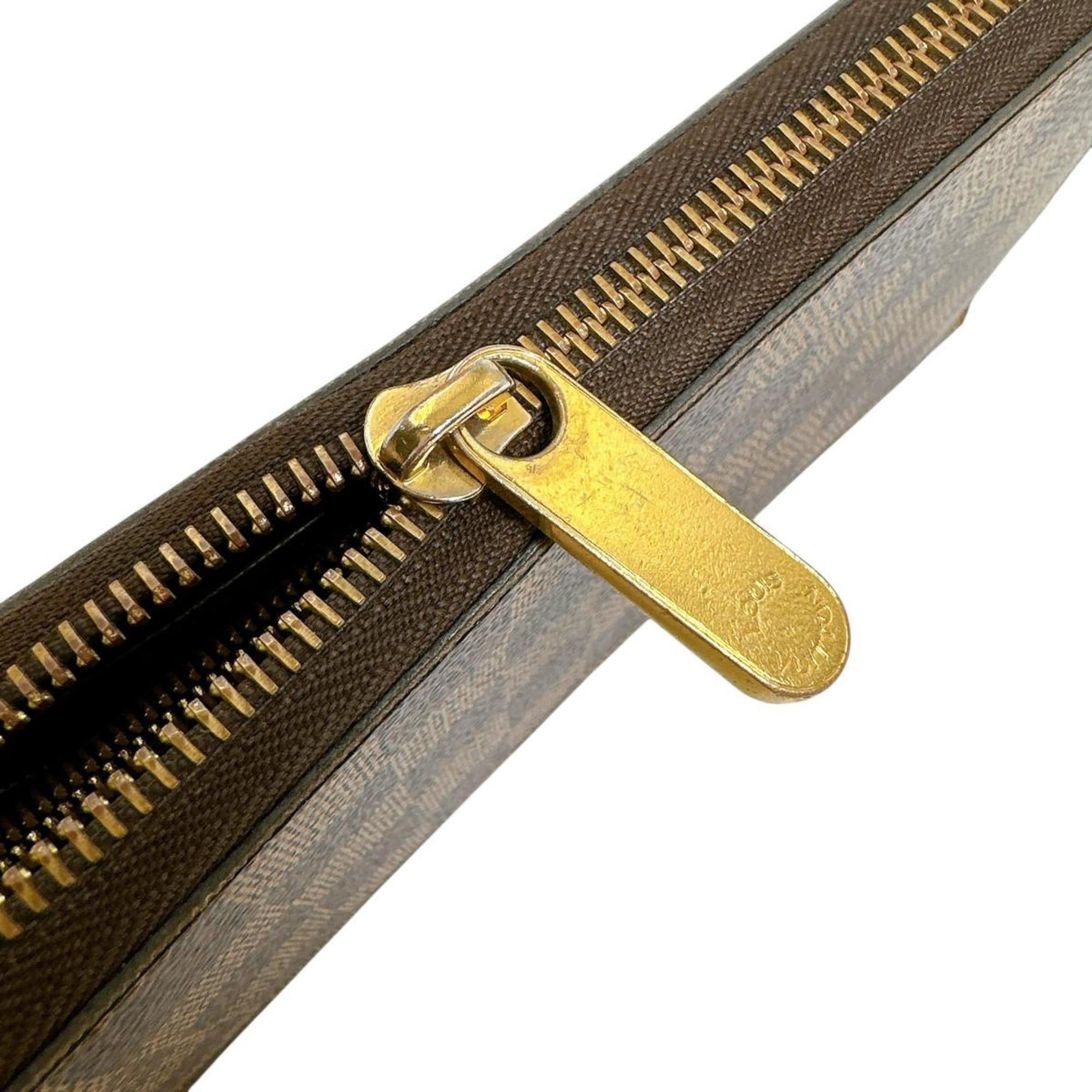Louis Vuitton Brown Damier Canvas Damier Canvas Long Wallet
