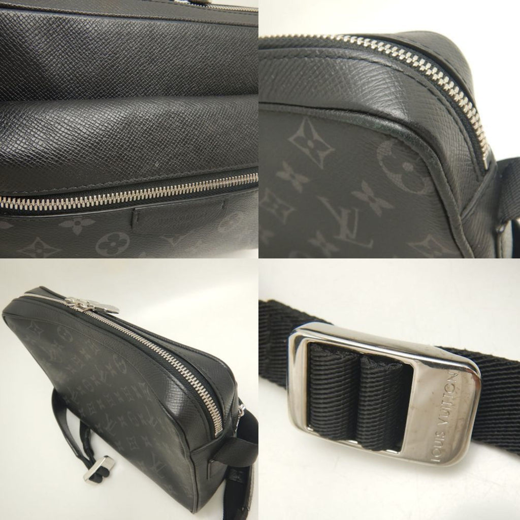 Louis Vuitton Taigarama Noir Pvc Leather Shoulder Bag