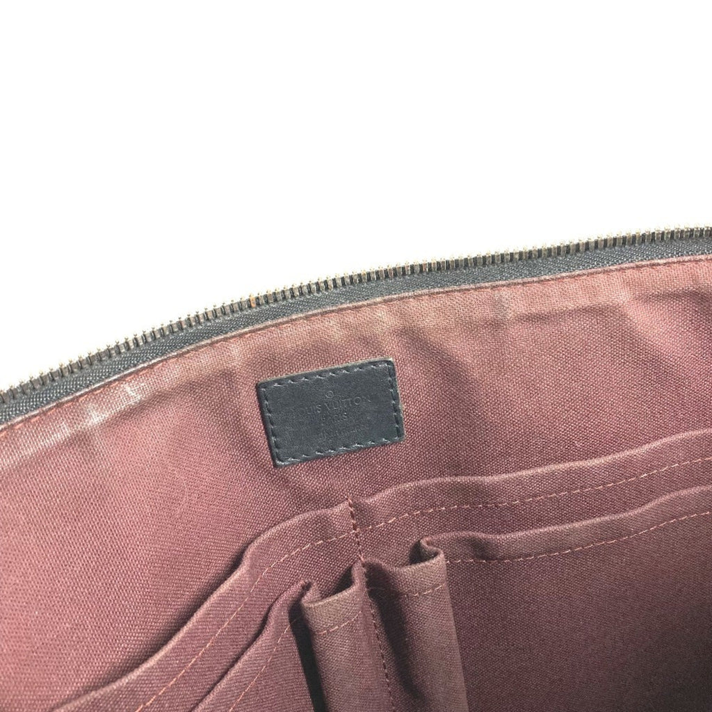 Louis Vuitton Black Brown Monogram Canvas Handbag