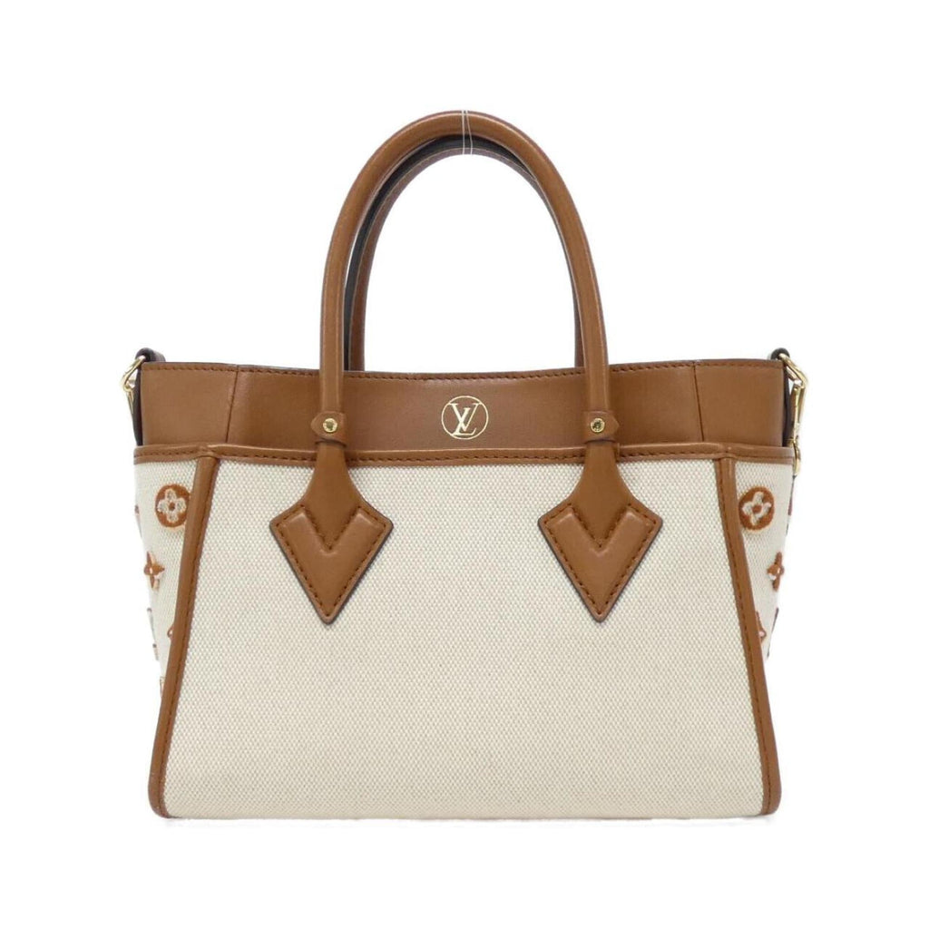 Louis Vuitton Natural Canvas Leather Handbag