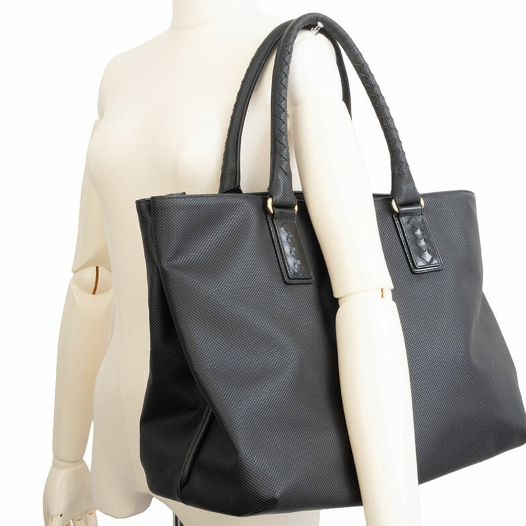 Bottega Veneta Black Pvc Leather Tote Bag
