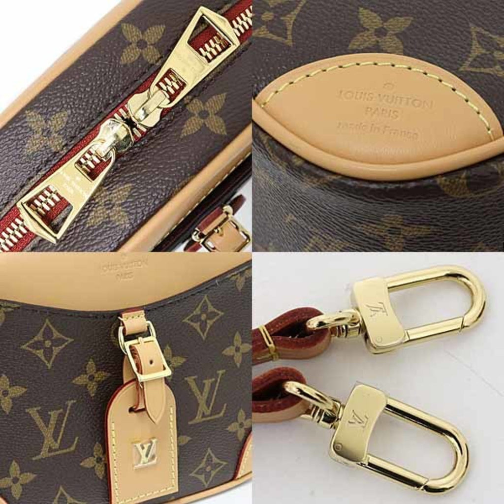 Louis Vuitton Brown Gold Monogram Monogram Leather Canvas Shoulder Bag