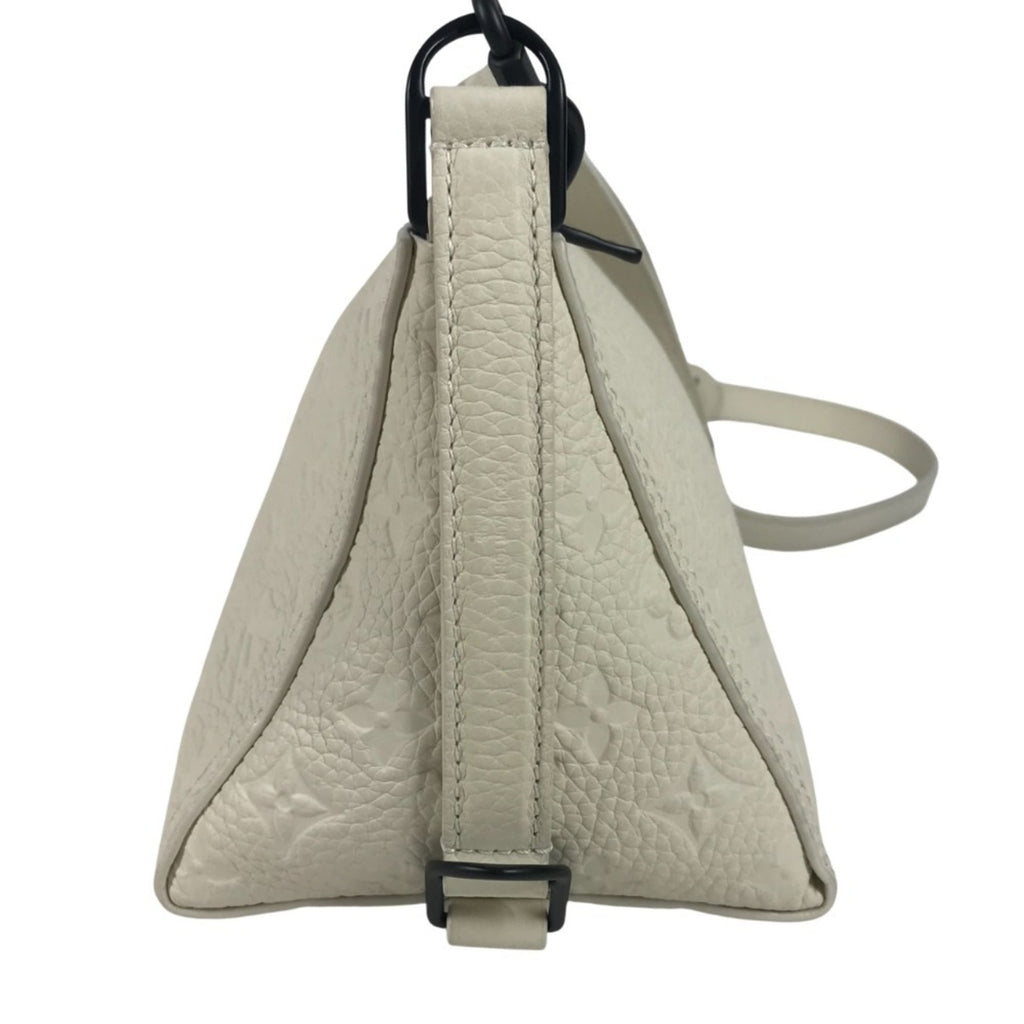 Louis Vuitton Monogram Empreinte White Leather Clutch Bag Pochette Shoulder Bag