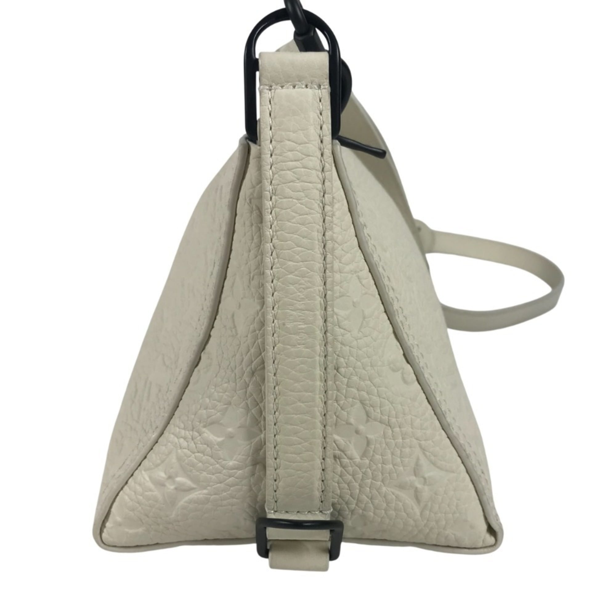 Louis Vuitton Monogram Empreinte White Leather Clutch Bag Pochette Shoulder Bag