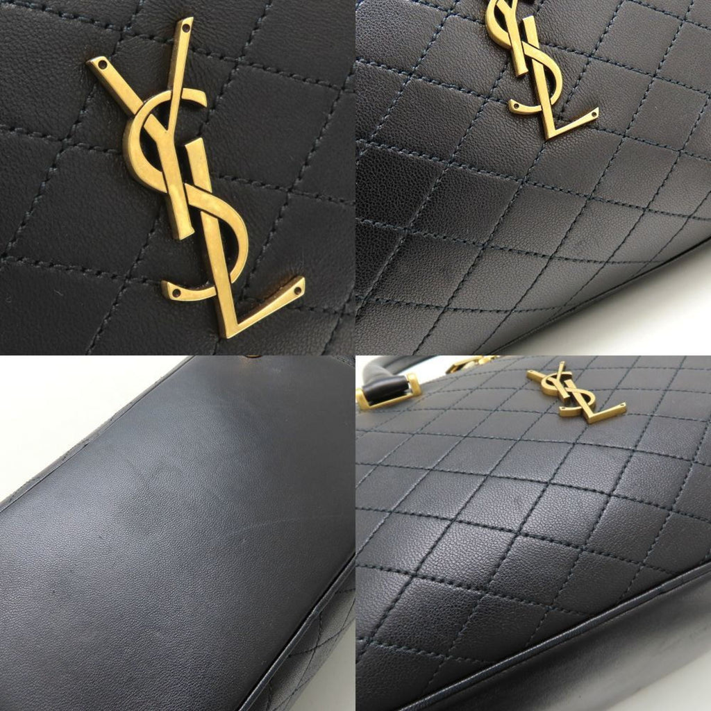 Yves Saint Laurent Black Leather Handbag (Pre-Owned)