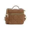 Christian Dior Leather Handbag Vanity Bag (Pre-Owned)