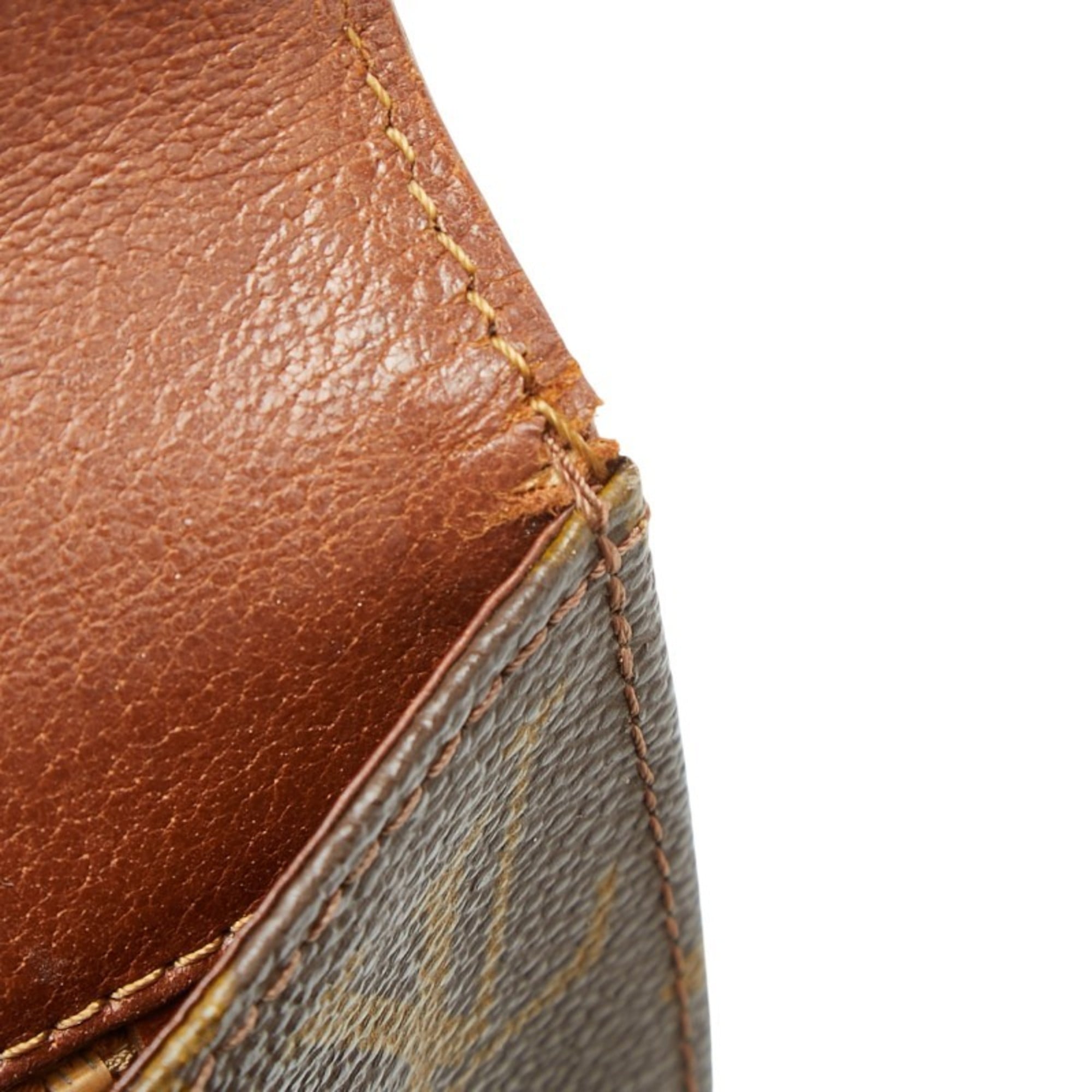 Louis Vuitton Brown Pvc Leather Clutch Bag Pochette
