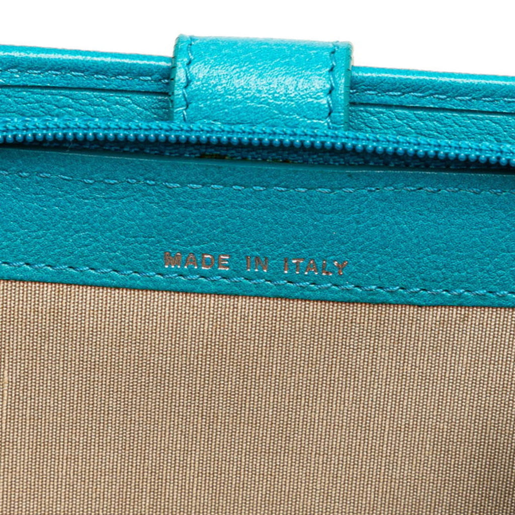 Chanel Light Blue Leather Wallet (Bi-Fold)