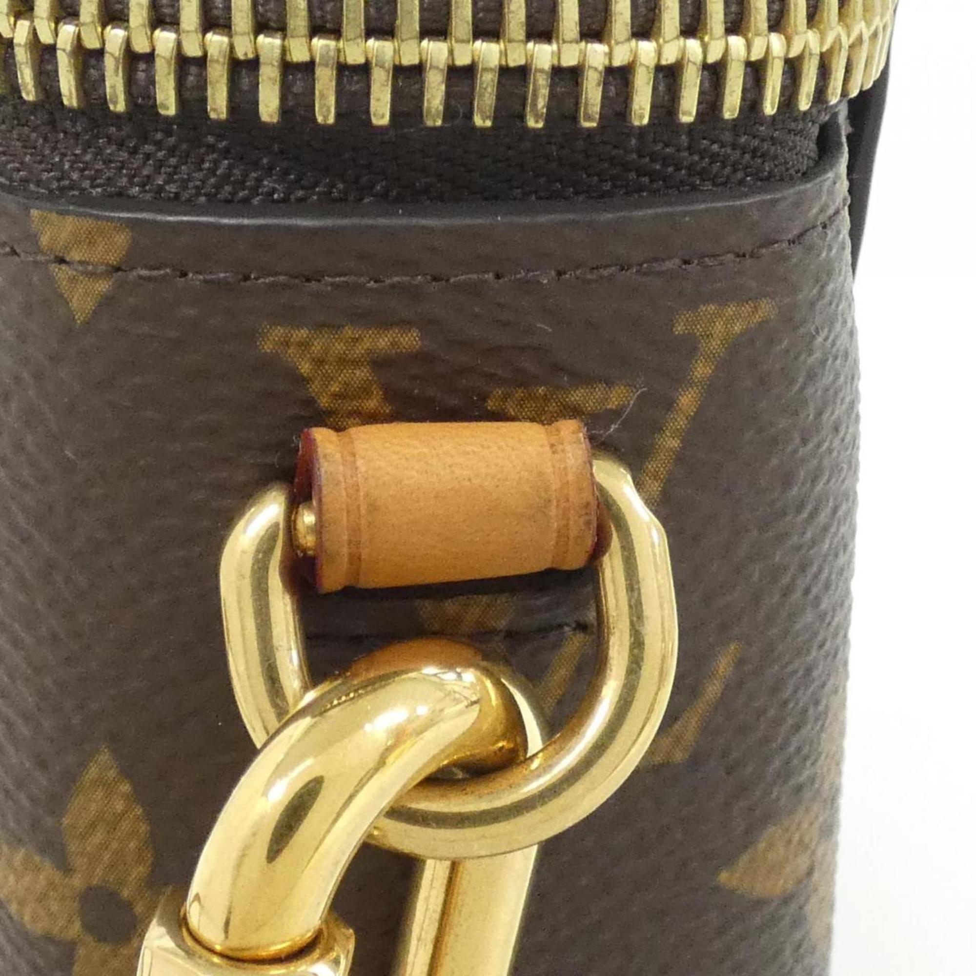 Louis Vuitton Brown Coated Canvas Handbag