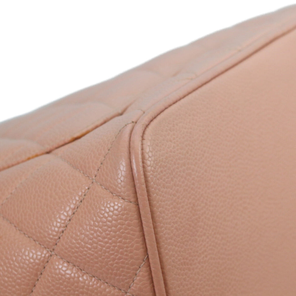 Chanel Pink Grained Calfskin Tote Bag