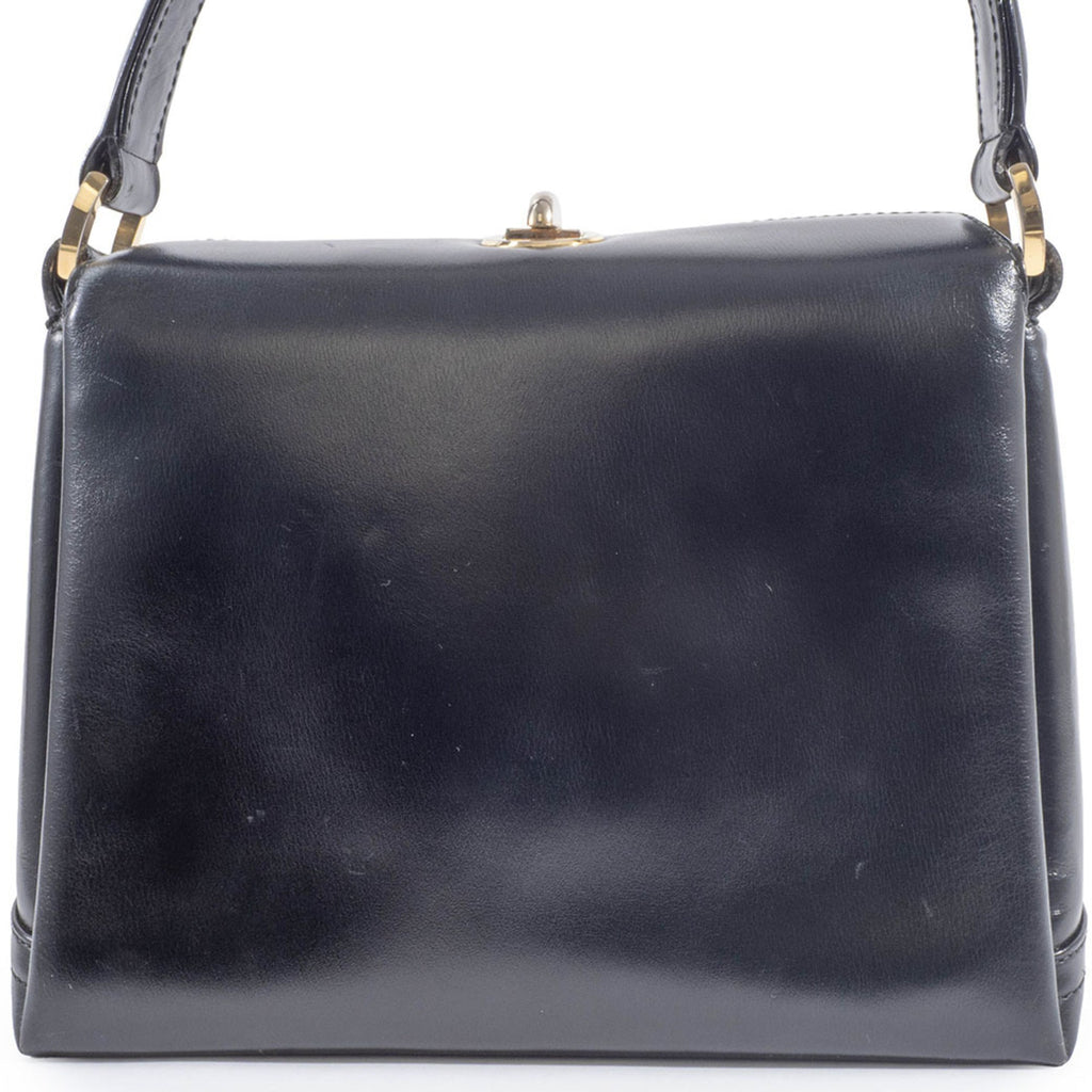 Gucci Black Leather Handbag Shoulder Bag (Pre-Owned)
