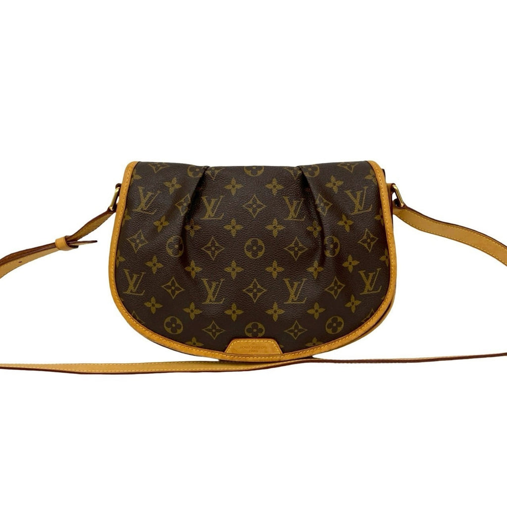 Louis Vuitton Brown Leather Pvc Pochette Shoulder Bag