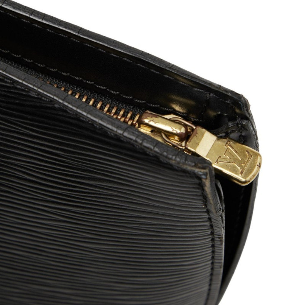 Louis Vuitton Black Noir Leather Handbag Shoulder Bag