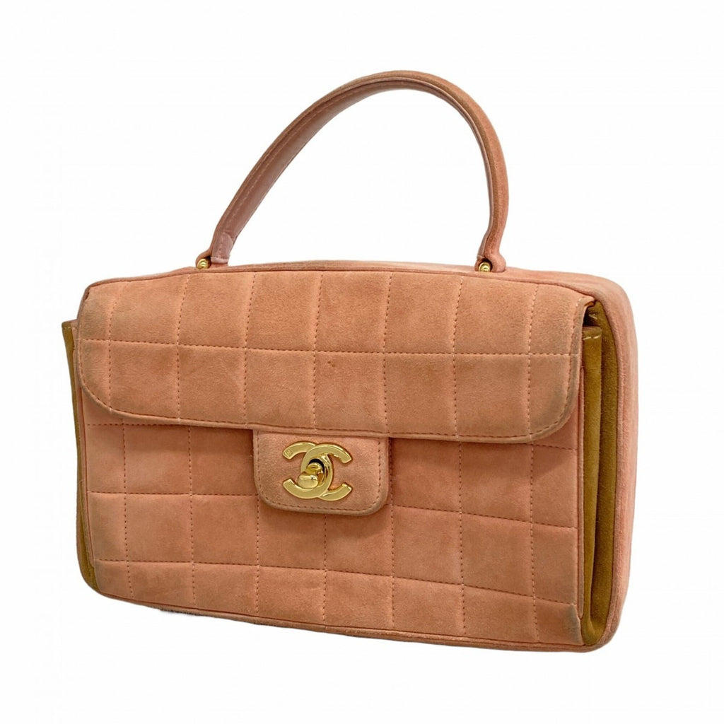 Chanel Pink Suede Handbag