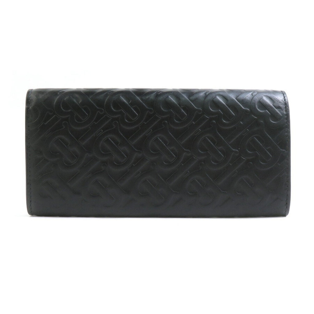 Burberry Black Leather Long Wallet (Bi-Fold)