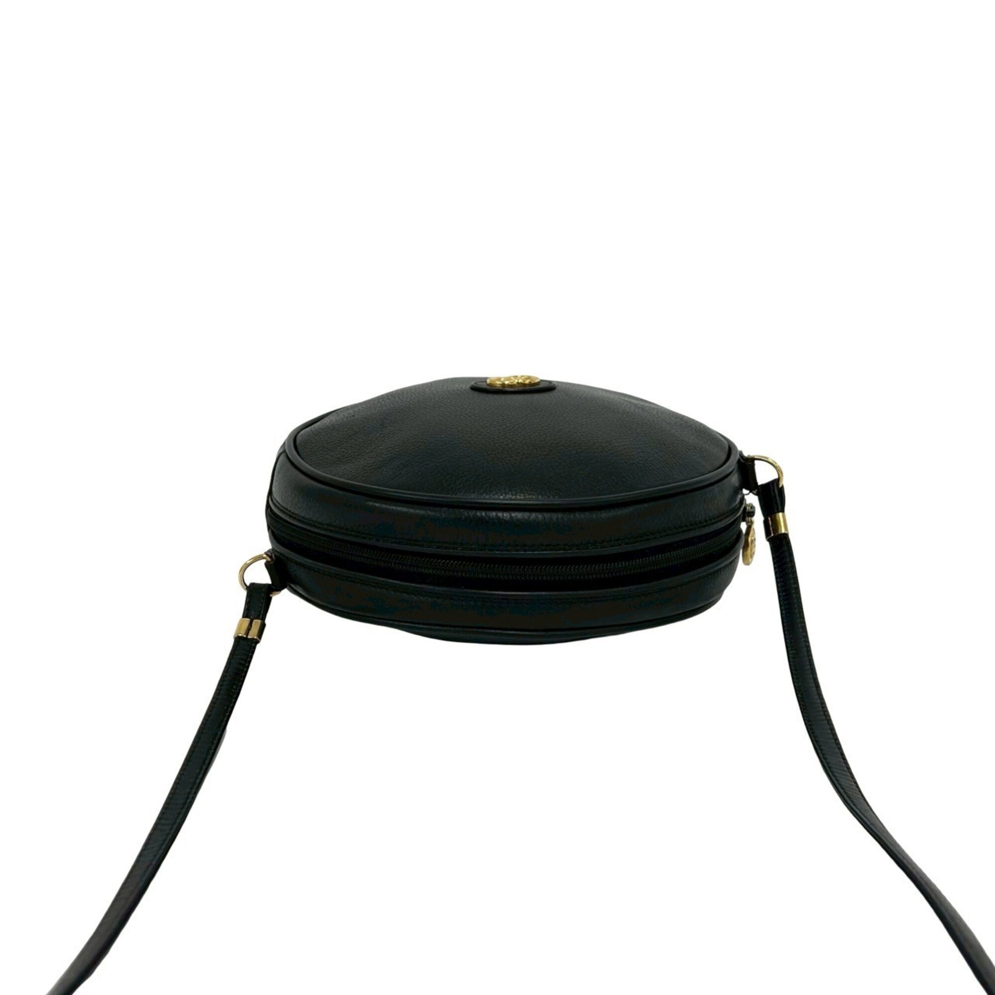 Gucci Black Leather Pochette Shoulder Bag (Pre-Owned)