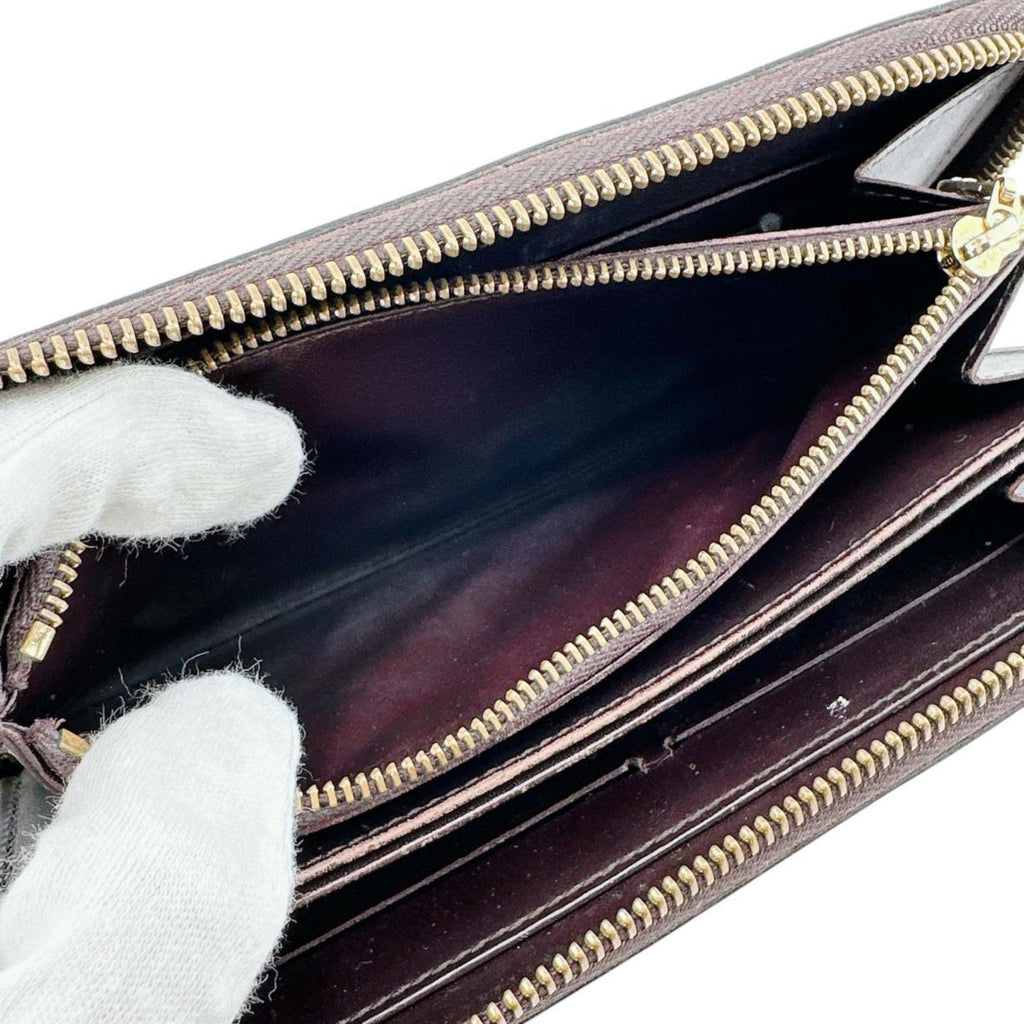 Louis Vuitton Magenta Monogram Vernis Long Wallet