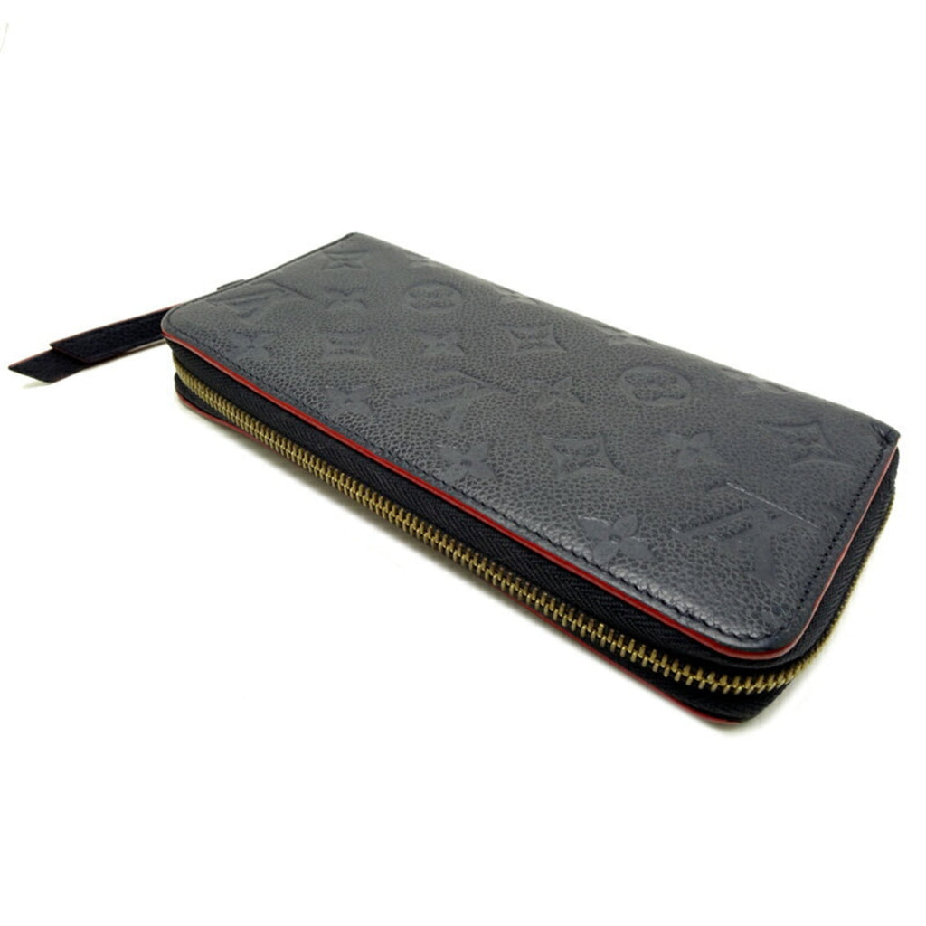 Louis Vuitton Marine Rouge Navy Monogram Empreinte Long Wallet