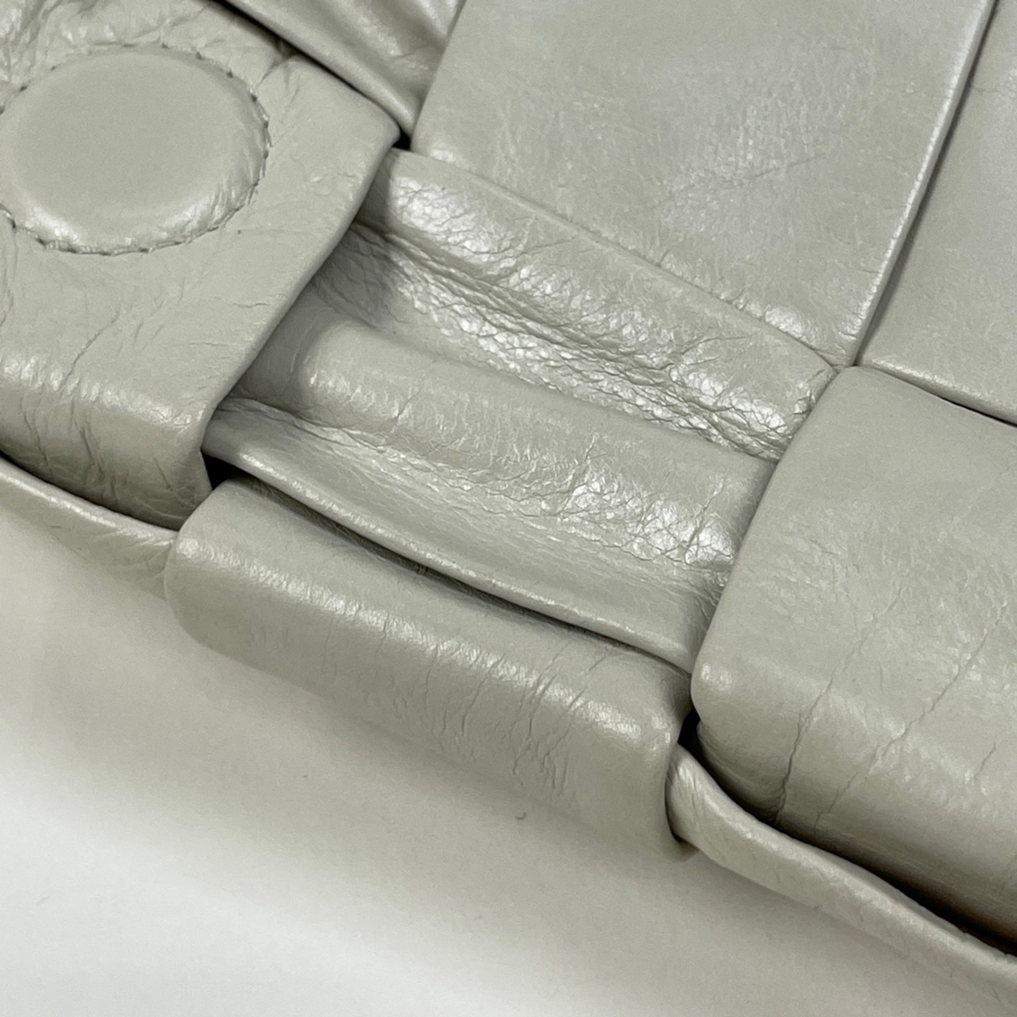 Bottega Veneta White Leather Shoulder Bag