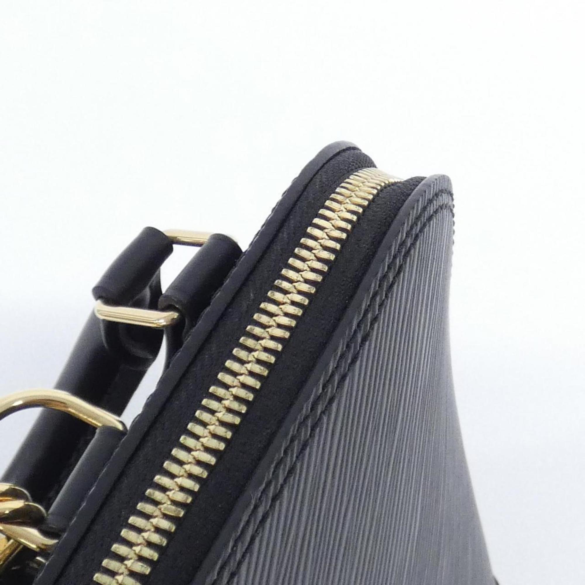 Louis Vuitton Black Leather Backpack