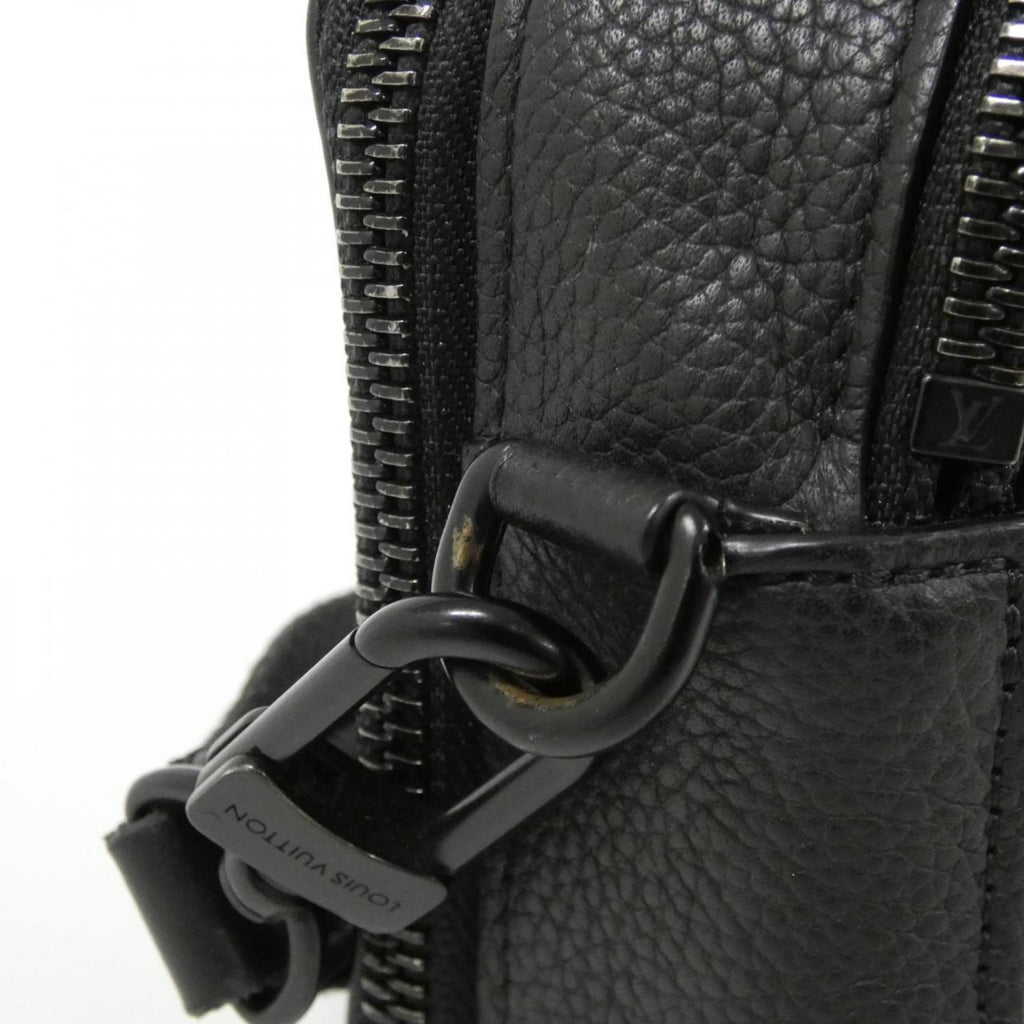 Louis Vuitton Black Leather Shoulder Bag