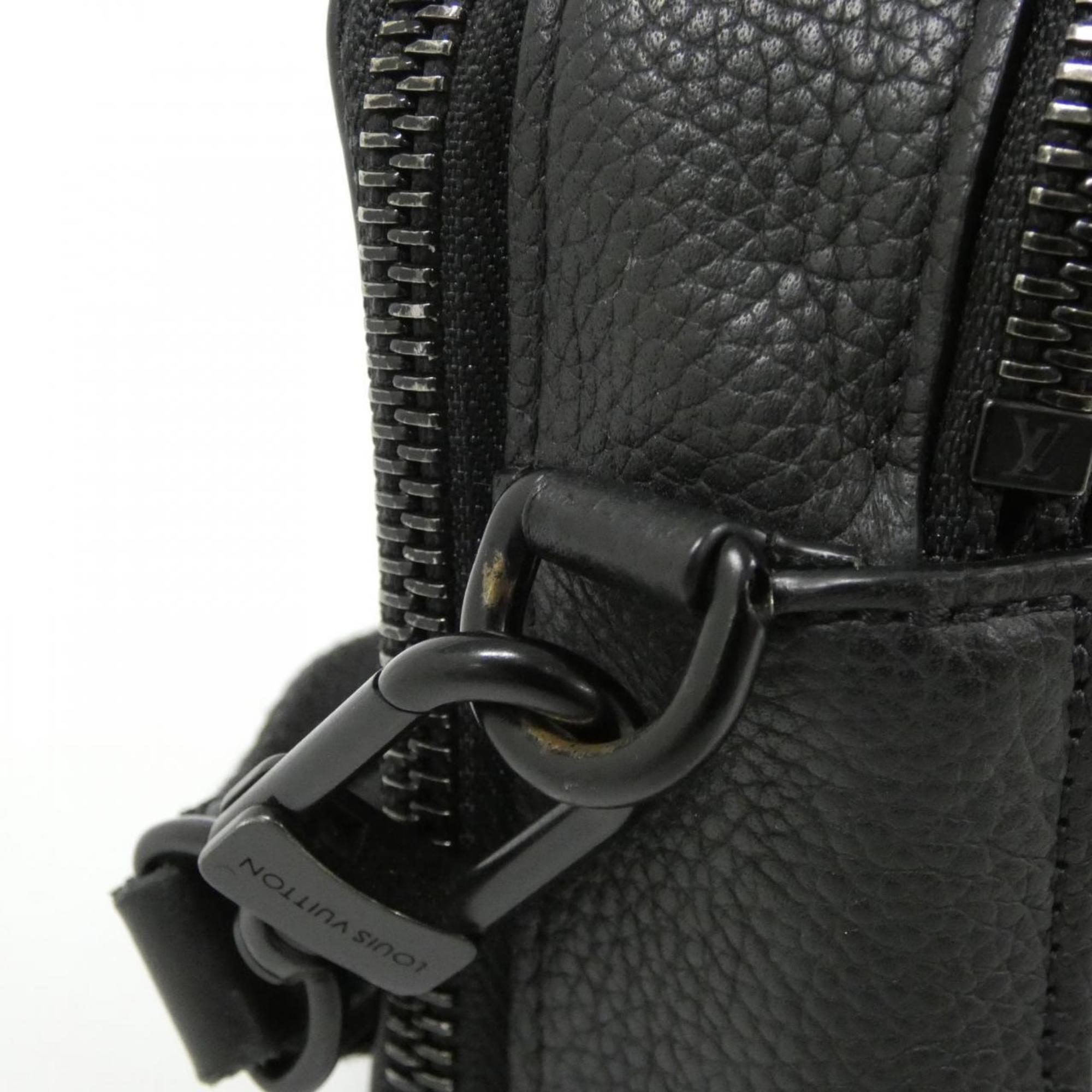 Louis Vuitton Black Leather Shoulder Bag
