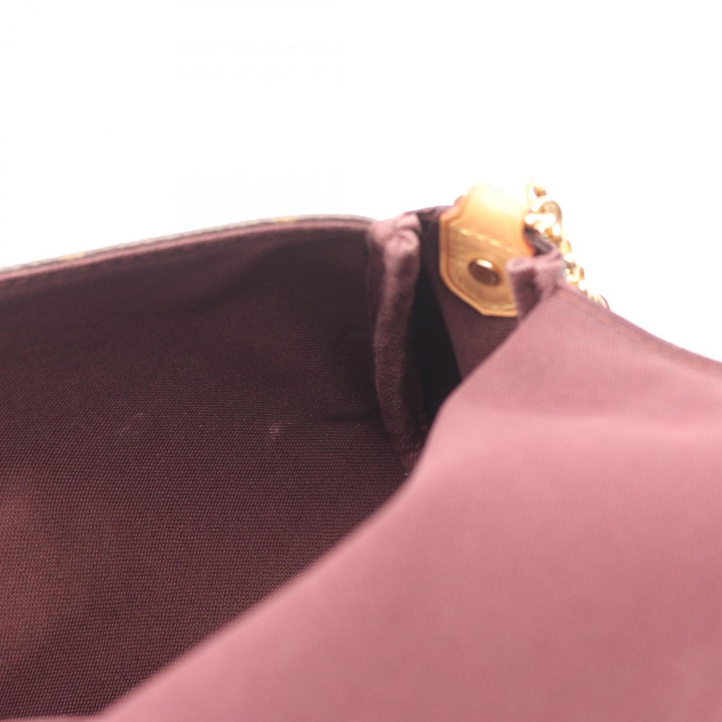 Louis Vuitton Brown Coated Canvas Leather Handbag
